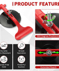 6 Pack Suction Cup Clamp Set For Convertible Tops And Windshields Car Glass Repair Kit with durable ABS clamps and 360-degree grip.