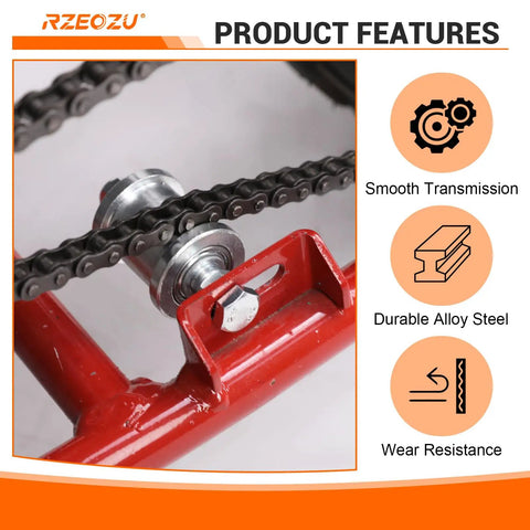 Beefed-Up Mini Bike Chain Tensioner For 35 Chain With 140 Links showing smooth transmission feature