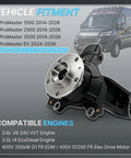 Front Right Steering Knuckle With Wheel Hub Assembly And Preinstalled Bearing For Ram ProMaster 1500 2500 3500, showing vehicle fitment details.