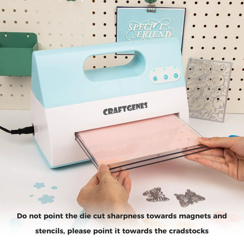 Person using Electric Die Cutting Machine A4 With 9 Inch Automatic Embossing Starter Kit 110V 200W High Power Cutter for crafts