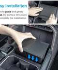 Toyota Tundra And Sequoia Hidden Center Console Organizer With Press Open Secret Compartment installation view