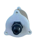 Front view of Beefed-Up Compressed Air Motor for Pneumatic Hydraulic Pumps with gray housing and stud AP1005, spare part.