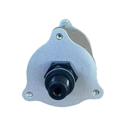 Front view of Beefed-Up Compressed Air Motor for Pneumatic Hydraulic Pumps with gray housing and stud AP1005, spare part.