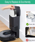 Reusable Roomba Vacuum Bags For Everyday Cleaning Compatible With I7 I7 Plus I3 I3 Plus I4 I4 Plus I6 I6 Plus I8 I8 Plus J7 J7 Plus S9 S9 Plus Automatic Dirt Disposal Bags 10 Pack shown in use