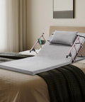 Electric Adjustable Bed Backrest Lift Assist With Smooth Recline Control 4 To 68 Degrees Remote Controller for upper body support on a bed.