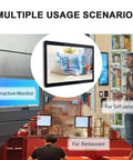 Hassle Free 21.5 Inch Digital Signage Board With Quick Wifi And Remote Pairing For Retail Shops sleek digital display for restaurant and self-service use.