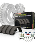 Beefed Up Rear Drum Brake Kit For Toyota Tacoma 2005 Through 2023 6 Lug Wheels OE Replacement With 2 Rear Drums And 1 Rear Brake Shoe Set