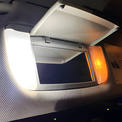 Lit 6000K White LED Interior Light Kit With Install Tool For Toyota Tundra 2007 To 2021 illuminating vanity mirror