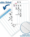 24 Pack Double Sided Whiteboards For Kids Math Practice Multiplication And Division Cardboard Boards Portable Classroom Tools 12 By 9 Inches Kid Friendly Homework Helper For Students And Team Learning In Class