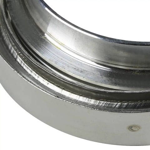 Close-up of aluminum flange on 3.5 Inch ID Stainless Steel V Band Clamp Kit With Aluminum Flanges And 10 Mm Lock Bolt.