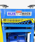 Model 930 Motorized Wire Stripper with auto feed, dual rollers, 11 cutting channels, blue and yellow design