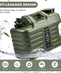 5 Gallon BPA Free Water Jug With Spigot For Camping And Hiking Grab And Go Leakproof Portable Water Storage Tank Thickened PE Material Emergency Prep And Picnic Hydration Solution