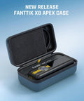 Open Officially Customized EVA Storage Case for X8 APEX Tire Inflator and S100 Kit, showing interior compartments.