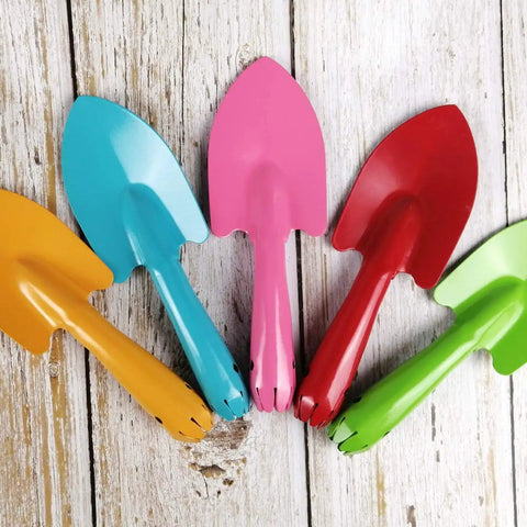Colorful Metal Garden Trowels Set Of 10 Hand Shovels For Kids Teens And Adults Built To Last Tough As Nails Tools For Soil Sand