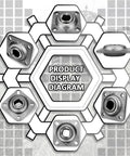 Relubricable One And One Eighth Inch Square Bore Disc Harrow Flange Bearing Unit heavy duty product display diagram
