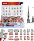 DT Series 2 3 4 6 8 12 Pin Connector Kit With 50 Sets Size 16 Stamped Contacts For 14-18 AWG Wires Includes Removal Tool