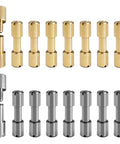 Sixteen Sets Brass And Stainless Steel Bracket Bolt Fasteners For Knife Making Include Screws And Studs Knife Handle Pins Rivets