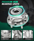 Wheel Bearing Hub Assembly For Hyundai Santa Fe And Kia Sorento OE-Style Direct Fit Replacement, close-up front view