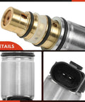 Close-up of Volkswagen Audi AC Compressor Solenoid Valve PXE16 PXE14 Replacement Fits Jetta Golf Passat Beetle Tiguan A3 2006 2015