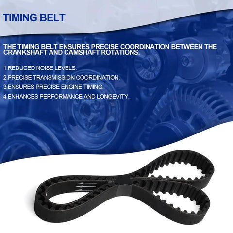 Honda Civic Timing Belt Kit With Water Pump And Gaskets Including Valve Cover Gasket For 2001 To 2005 1.7L VTEC D17A 16V belt