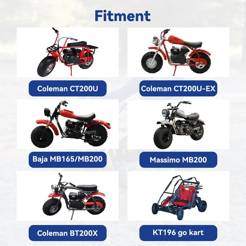 Fitment options for Number 8 Flywheel Timing Key For Predator 212cc 196cc 224cc Go Karts, Mini Bikes, including Coleman CT200U, Baja MB200.