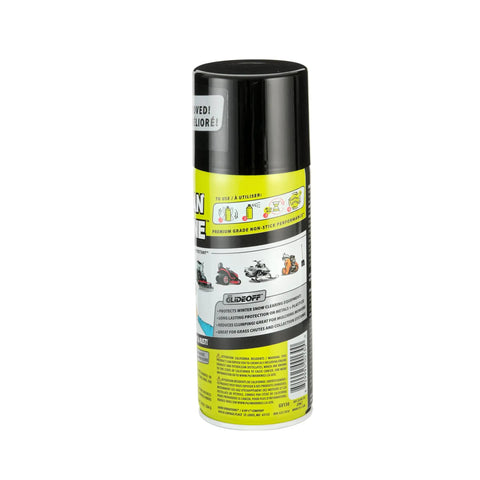 Nonstick Power Equipment Protectant Spray With Glideoff Barrier Keeps Mower Deck Clean By Repelling Grass Mud Debris On Metal And Plastic Surfaces For Easy Maintenance And Long Lasting Shine, 10 oz aerosol can