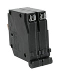 Slick Heavy Duty 2 Pole 50 Amp Circuit Breaker Replacement For Home Load Center Panels, black thermal magnetic module.