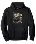 Sweet Machinist Gifts Gauge Square Vise Tooling CNC Shop Pullover Hoodie For Guys in black with graphic design and pouch pocket.
