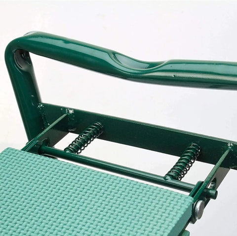 Your Go To Garden Kneeler Seat Folding 2 In 1 Kneeling Chair With Handles And Foam Padded Seat Garden Bench frame close-up