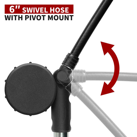 Portable Bike Fork And Rear Shock Pump 400 PSI With 1.5 Inch Gauge Micro Air Adjust Button Swivel Hose detail view