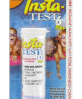 Top Shelf Six Way Pool Test Strips in waterproof bottle, checks chlorine, pH, alkalinity, features slick match pad, 50 strips.