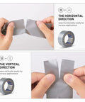 Heavy Duty Waterproof Duct Tape 1.88 Inch By 35 Yards Silver Roll With Strong Adhesive For Home Repairs, tear demonstration