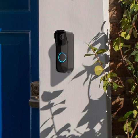 Protective Wall Mount Bracket For Video Doorbell 1st Gen - No Fuss Easy Install Cover Shield installed on exterior wall
