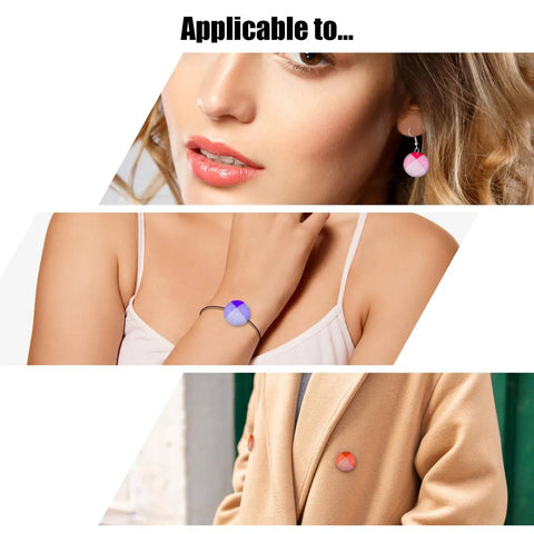 DIY Fabric Covered Button Kit With Five Sizes And Tools, 100 Piece Set Includes 20 Button Covers Per Size And One Installation Tool, Total 105 Sets, Aluminum Alloy Button Maker used on earring, bracelet, and coat
