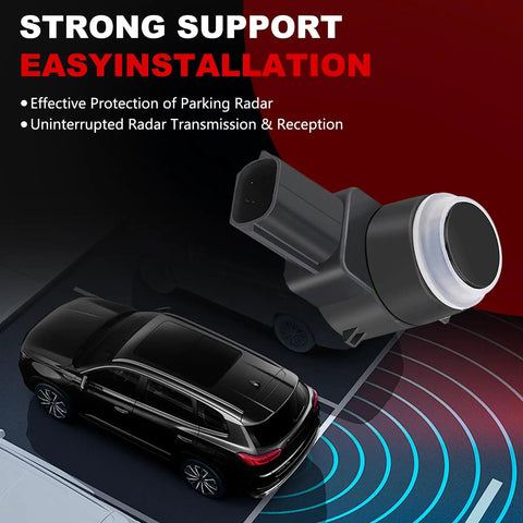 Parking Assist Sensor Kit 4 Pieces Easy Install Compatible With Dodge Ram 1500 2500 3500 Journey Durango Jeep Grand Cherokee