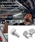Four Sets Built Like A Tank Radiator Splash Shield Quarter Turn Thumb Screws with Stainless Steel Clip Nuts For Ford F150 Explorer Edge Lincoln No Sweat Rust Proof Engine Shield Kit, silver metal screw and clip nuts