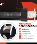 Volvo VNL VN Turn Signal Switch Multi Function for 2005 to 2012 trucks shown detached with focus on buttons and specifications