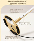 Base of LED Table Lamp With Stepless Dimming And 3 Color Temperatures 2700K To 6500K Modern Gold Metal Desk Nightstand Light
