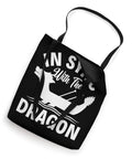Dragon Boat Racing Tote Bag For Crews And Fans: 16x16 Carryall With Durable Black Cotton Handles, boat print on black fabric.