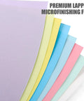 Set Of 8 Lapping Microfinishing Sheets With PSA For Scary Sharp Sharpening System, 4.25 By 11 Inches, Color Coded Micron Grits
