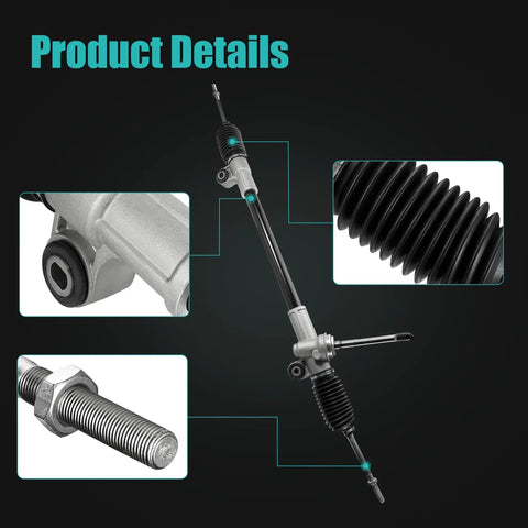 Electronic Power Steering Rack And Pinion Straight Up Direct Fit For Chevy Beat Spark showing assembly details and components.