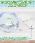 Thickened Corner Guards For Baby Proofing Tables, 12 Pack Soft PVC Edge Protectors with adhesive tape, dimensions 0.88in and 1.29in