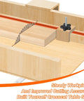Crosscut Sled Kit For Table Saws With Two Aluminum T Track And Two UHMW Miter Bars Knob And Bolt And Screws For Woodworking