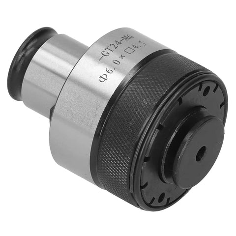 Heavy Duty Adjustable Tapping Collet Chuck Holder With Durable High Speed Steel Construction For Superior Clamping Strength And Torsion Protection In All Your Drilling Projects, close-up view.