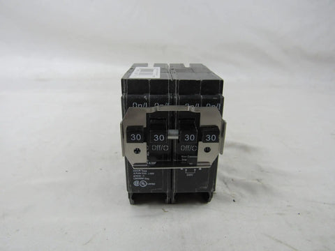 Quad Pole 240 Volt BR Molded Case Circuit Breaker 30 Amp 10 KAIC Thermal Magnetic Built Tough Four Pole 120 240 Volt Type BR Independent Load Center Ready For Eaton Cutler Hammer Westinghouse Challenger Bryant