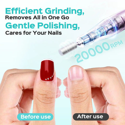 Cordless Nail Drill Kit With LED Display Adjustable Speeds And Professional Nail File For Acrylic Gel Powder Portable Use