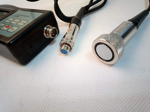 Pro Level Hella Accurate Digital Vibration Meter Tester For Industrial Imbalance Diagnosis And Moving Machinery Analysis With Wide Frequency Band And Reliable Acceleration Data with metal sensor and cable.