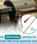 Pro Grade Precision RTD Temperature Probe Sensor For Z-Grill 700 Series Pellet Grills Replacement ZG-RTD-2 7-inch stainless steel