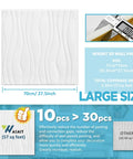 3D Peel and Stick Wall Panels 20 Pack Big Size 30.3 by 27.5 Inches For Interior Decor Waterproof Foam Faux Wallpaper product sheet