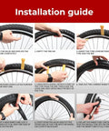 Step-by-step installation guide for 27.5 Inch Bike Inner Tubes Fit 2.1 To 2.35 Width With 48mm Presta Valve